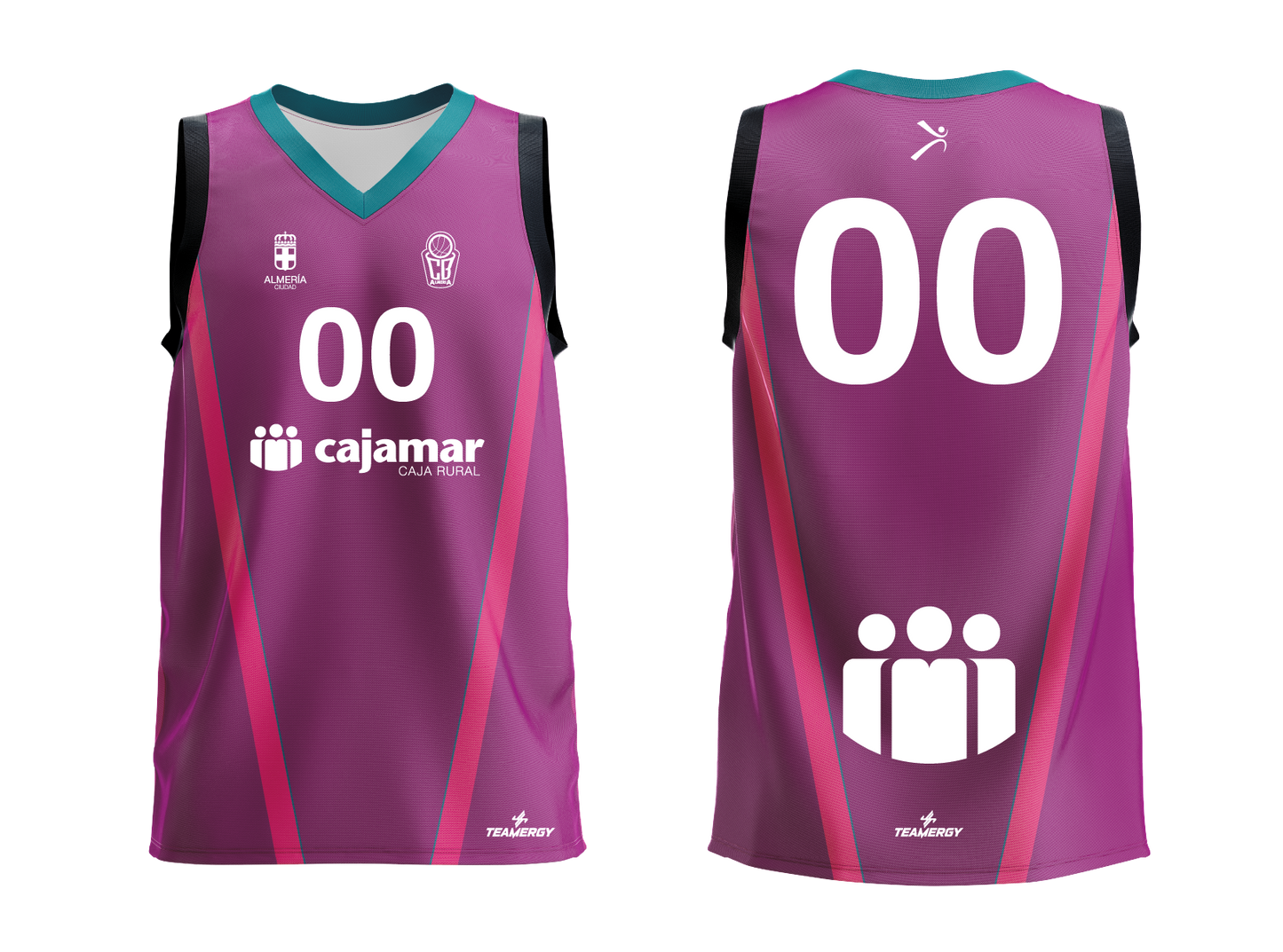 CAMISETA TIRANTES 2ª EQUIPACIÓN ROSA CB ALMERÍA