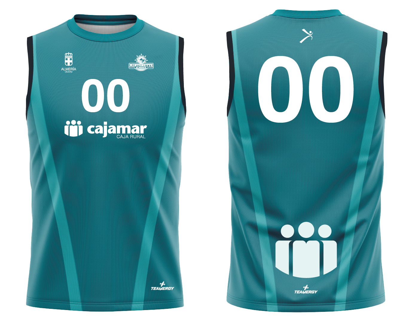 CAMISETA SIN MANAGAS 1ª EQUIPACIÓN AZUL CD MINTONETTE