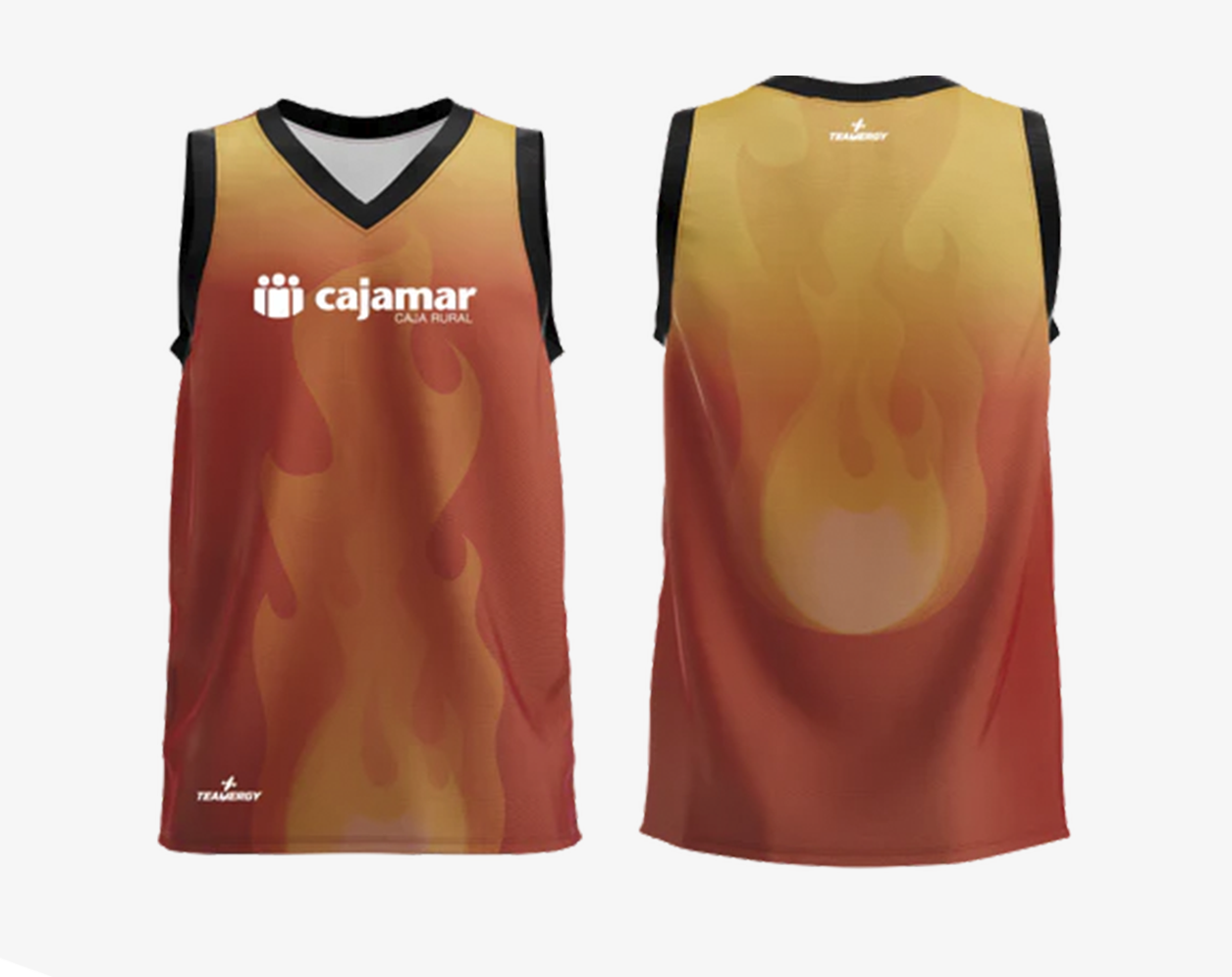 CAMISETA BALONCESTO NARANJA 23/25
