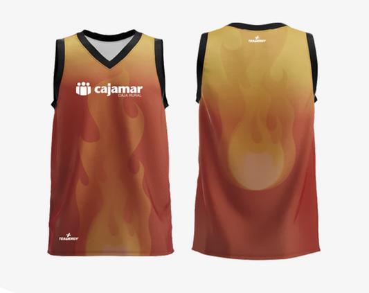 CAMISETA BALONCESTO NARANJA 23/25